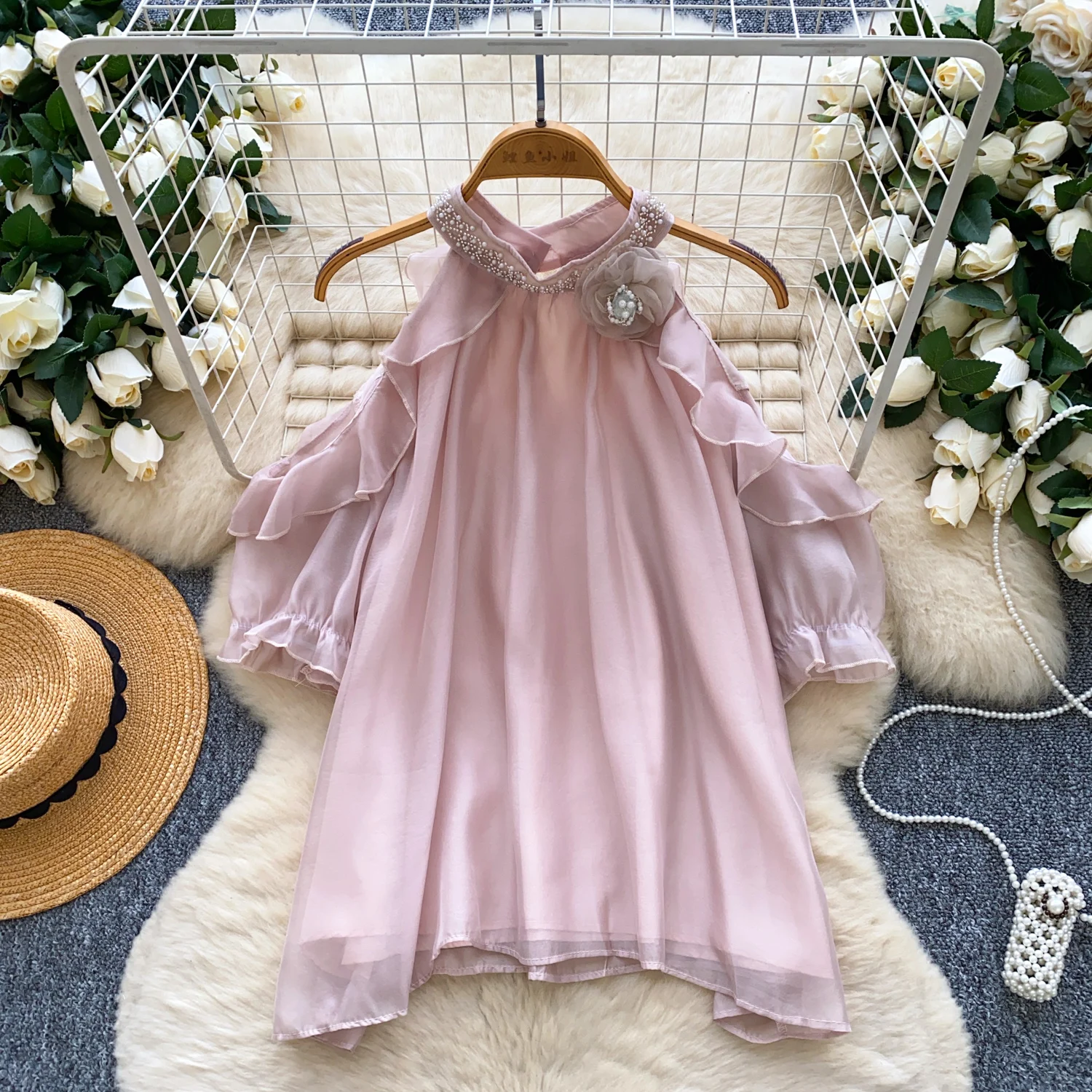 

Vintage Blouse off shoulder loose short sleeve Slim Elegant Fashion Women hotsweet Shirt women clothing
