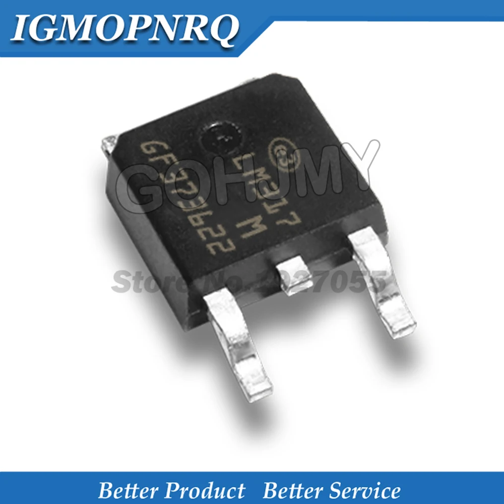 10PCS LM317M TO-252 LM317 LM317MDT SMD TO252 voltage regulator IC new original