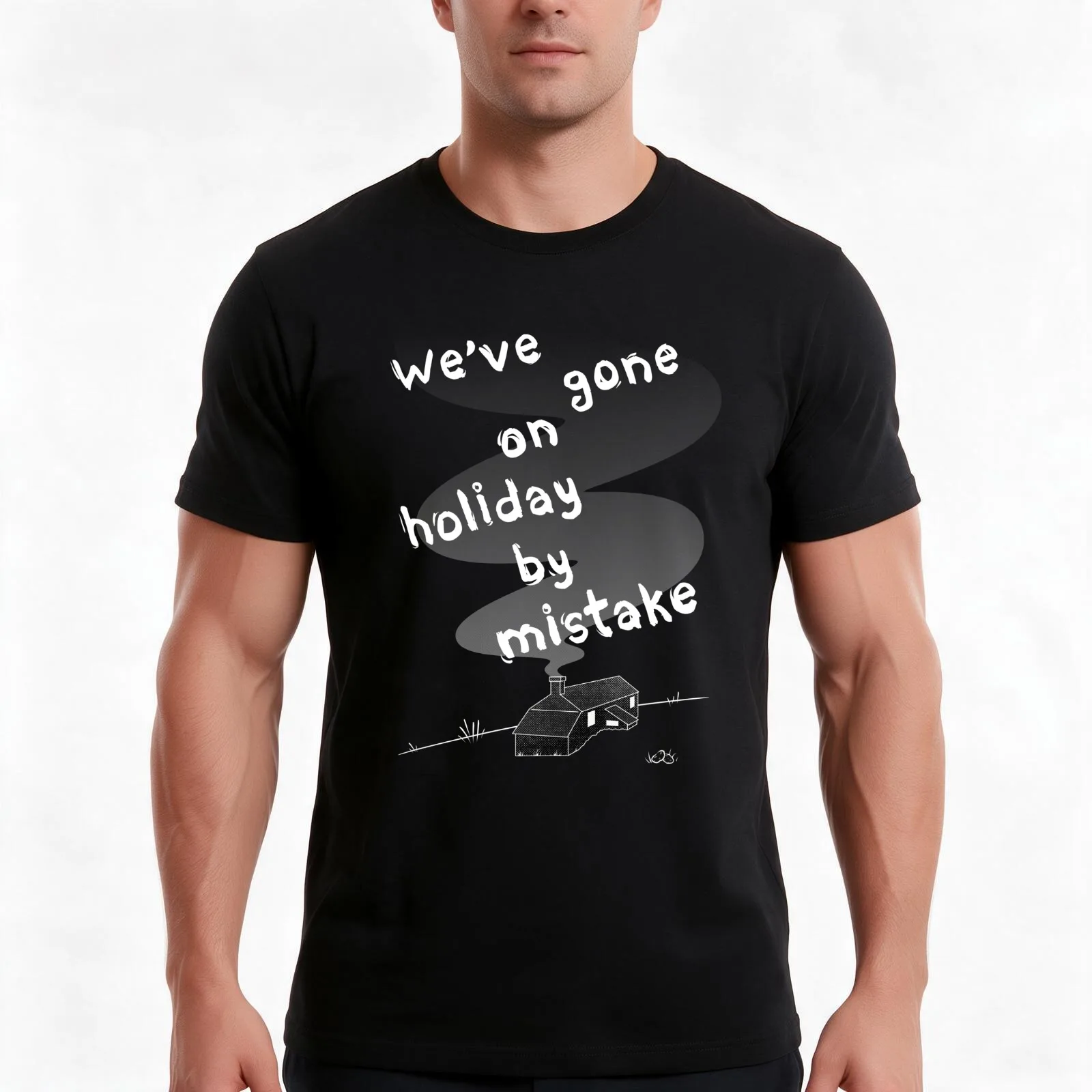 Withnail & I - We've gone on holiday by mistake T-Shirt, Summer Casual Cotton Tee, Oversized Streetwear Tops, Unisex Men Women
