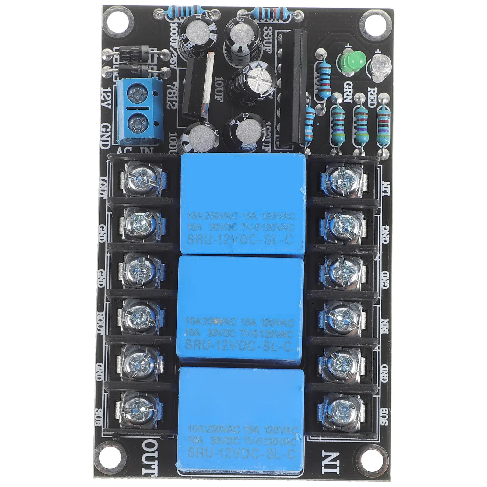 Amplifier Board Stereo Module 1.6mm Thick Audio Amp Module Relay Power Indicator Reliable Digital Amplifier Board Home Audio