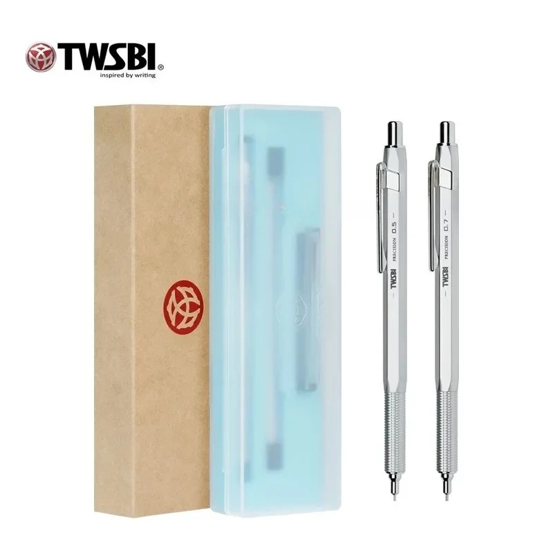 Twsbi Sanwentang Precision Automatic Pencil Metal Body Activity 0.5/0.7mm Ratio Painting Drawing HB Pencil Triangle Student Gift