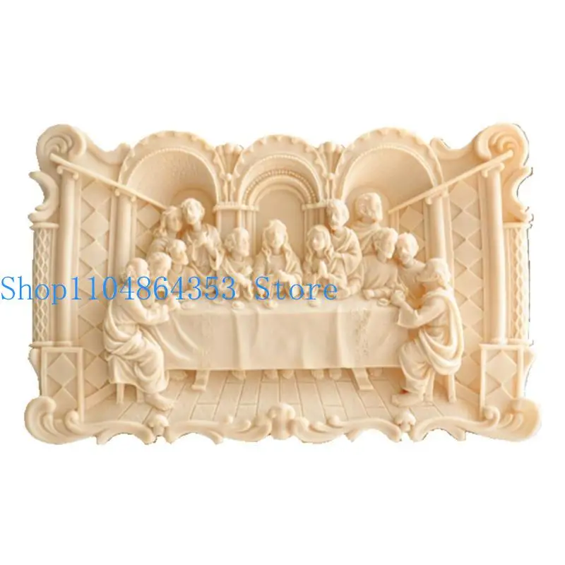 652F The Last Supper Photo Frame Listing Mold Silicone Craft Casting Multi-Purpose