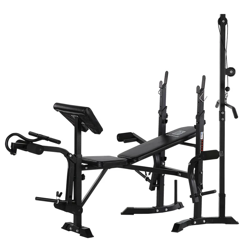 

Factory Multifunctional Gym Equipment Foldable Metal Dumbbell Bench Weightlifting Bed Best Home Fitness Equipment1