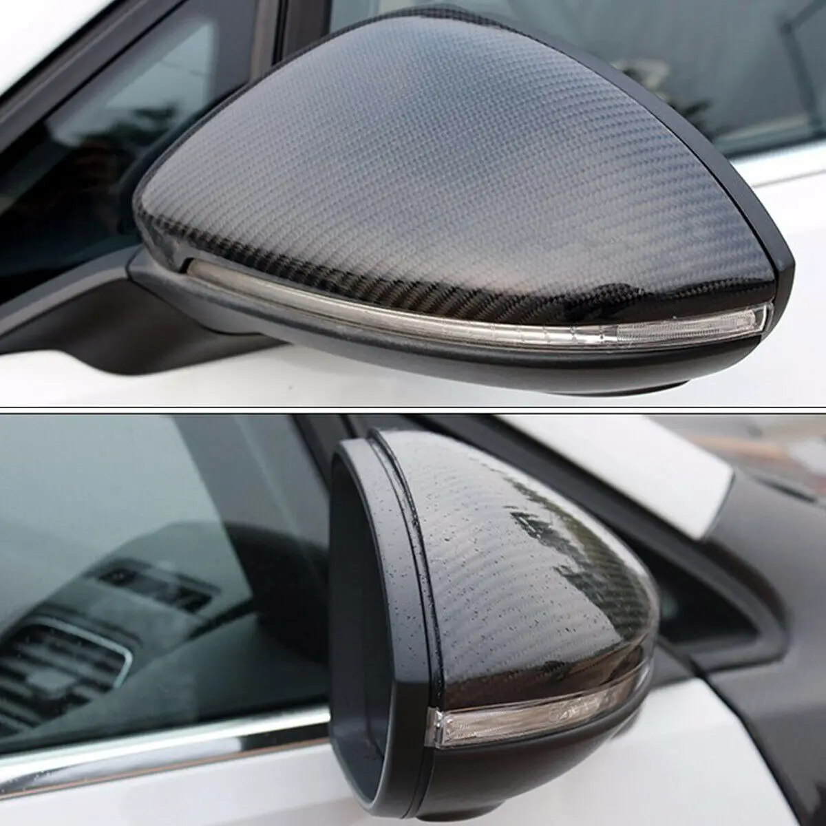 Ersatz Rückspiegel Abdeckung Gehäuse Für VW Golf 7 MK7 GTI 2014-18 Schwarz/Weiß/Carbon Seite flügel Spiegel Kappe Auto Zubehör – Detail 11