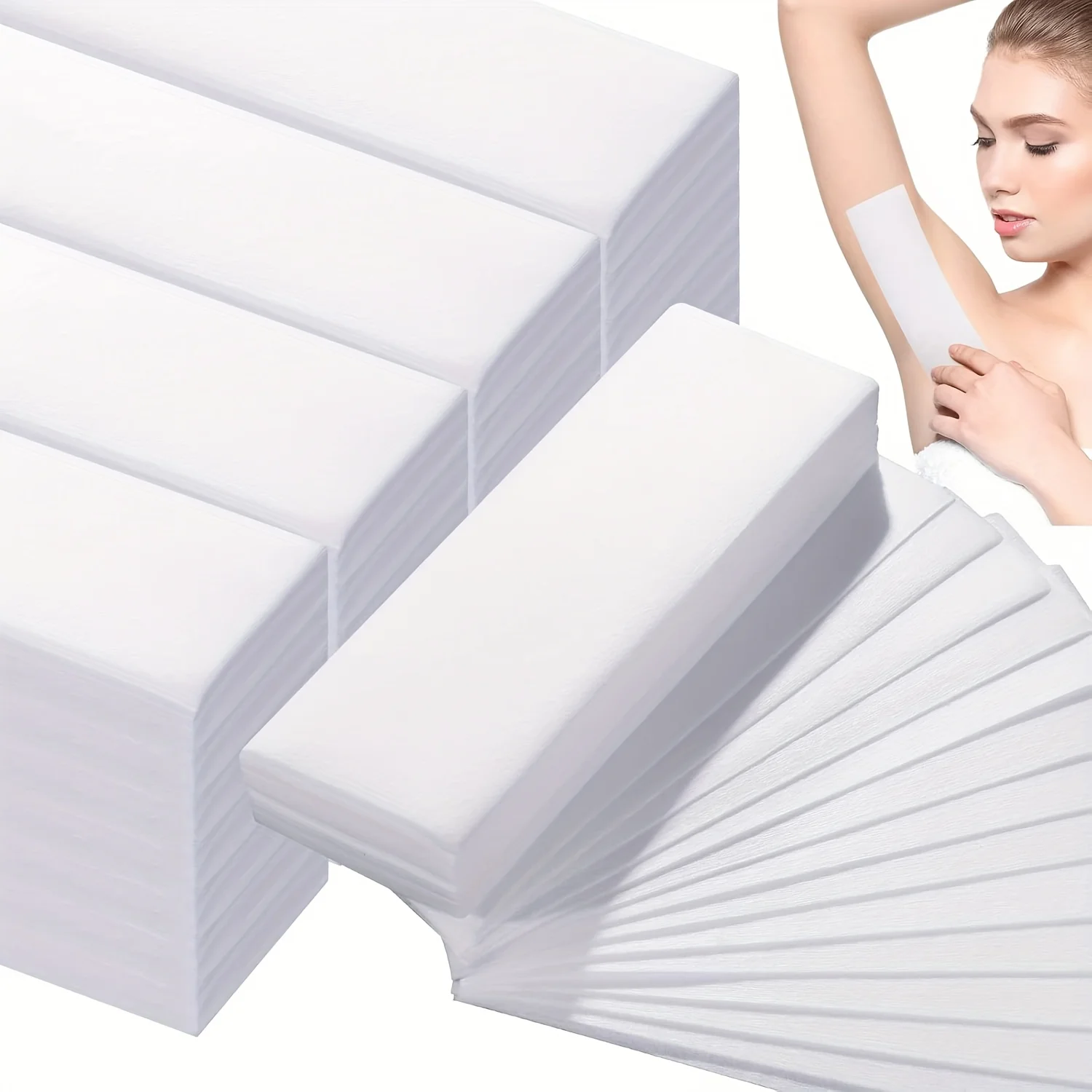 100pcs Removal Nonwoven Body Cloth Hair Remove Wax Paper Rolls High Quality Hair Removal Epilator Wax Strip Paper