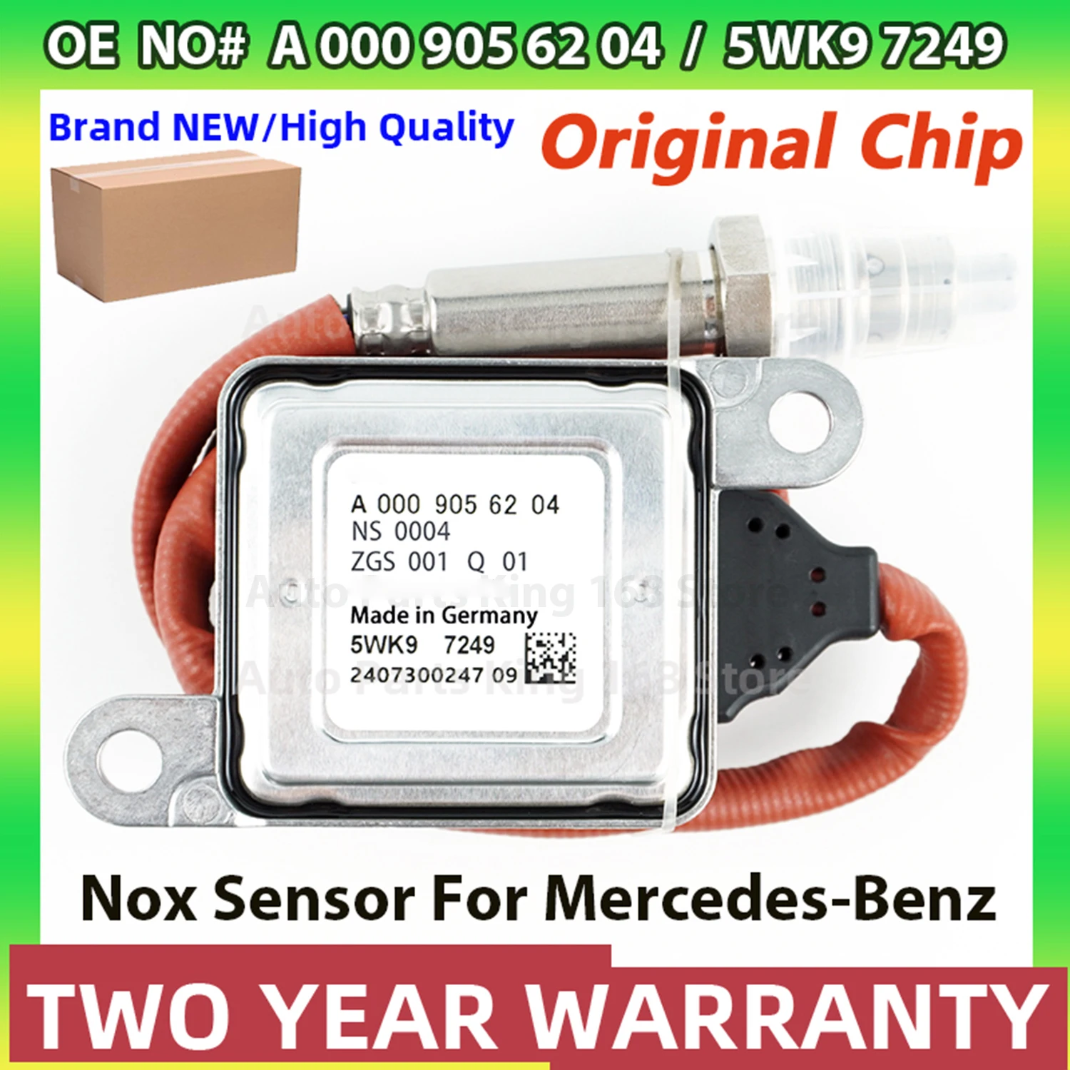 

5WK97249 A0009056204 Датчик NOx для NGK Probe Высококачественный чип для Mercedes-Benz W205 W221 W212 ML350 A0009052310 A0009054410