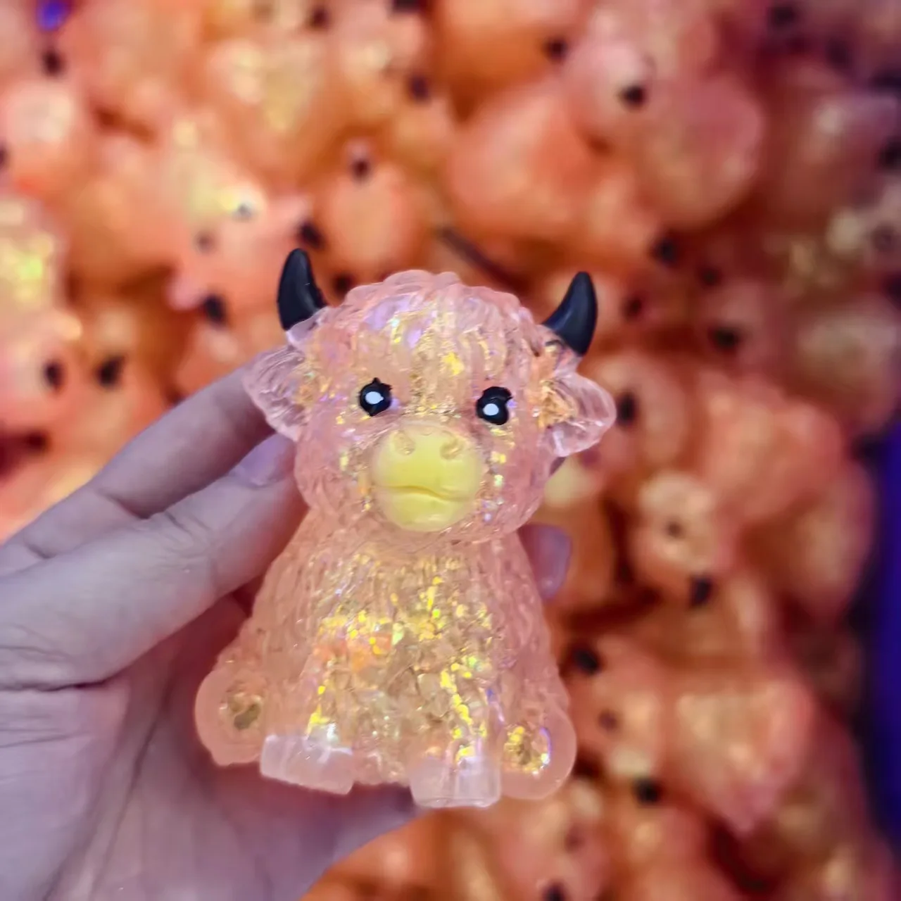 Needoh Scottish Highland Cow Squishy Slow Rebound Anxiety Relief Fidget Squishy Juegos Squishy - view 4
