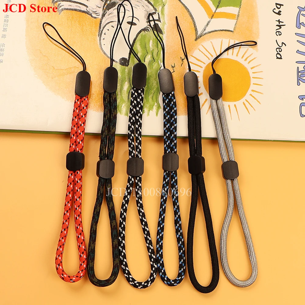 길고 짧은 브레이드 휴대폰 랜야드 목걸이 손목 스트랩, 아이폰 화웨이 레드미 샤오미 삼성 카메라 고프로 스트링 홀더, 1 개