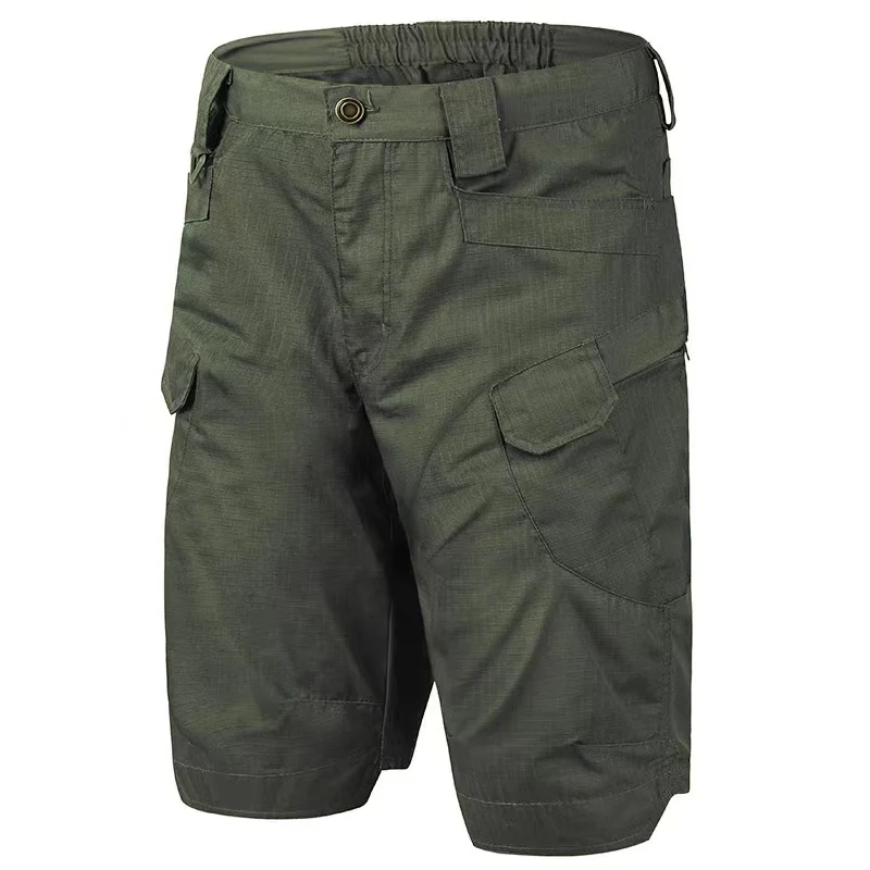 Pantaloncini tattici cargo da esterno da uomo Pantaloncini da combattimento urbani impermeabili Ripstop estivi Trekking Campeggio Escursionismo