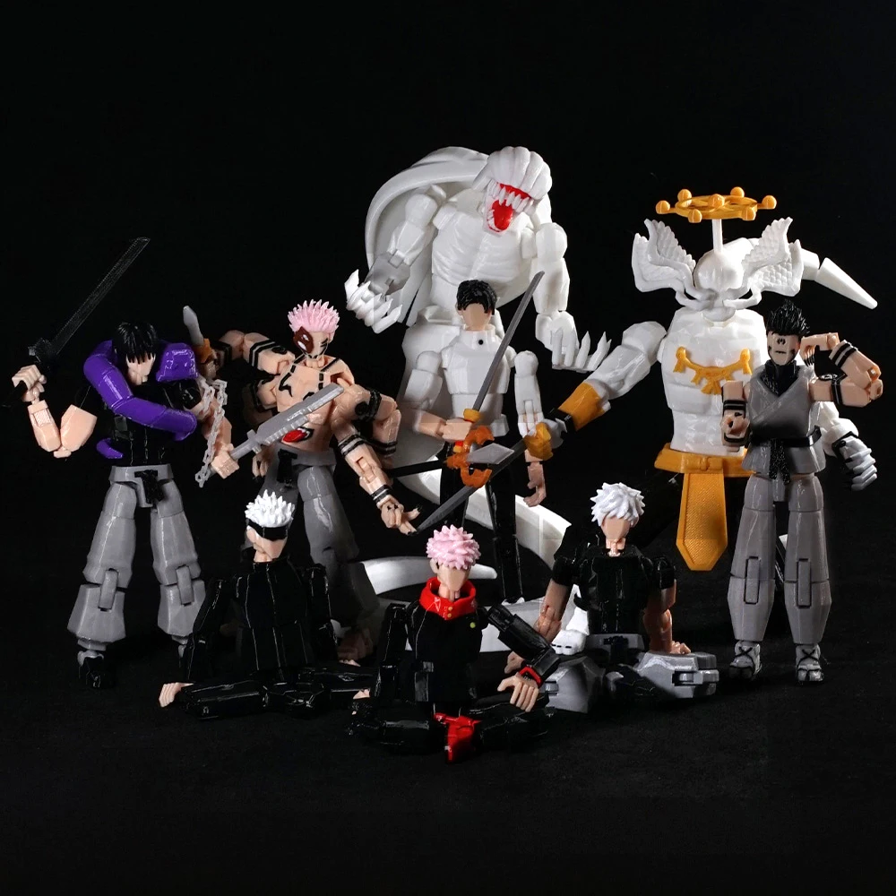 3d impresso jujutsu kaisen modelo brinquedos figuras de ação gojo satoru anime multi-articulado brinquedos ryomen sukuna manequim ornamentos presentes