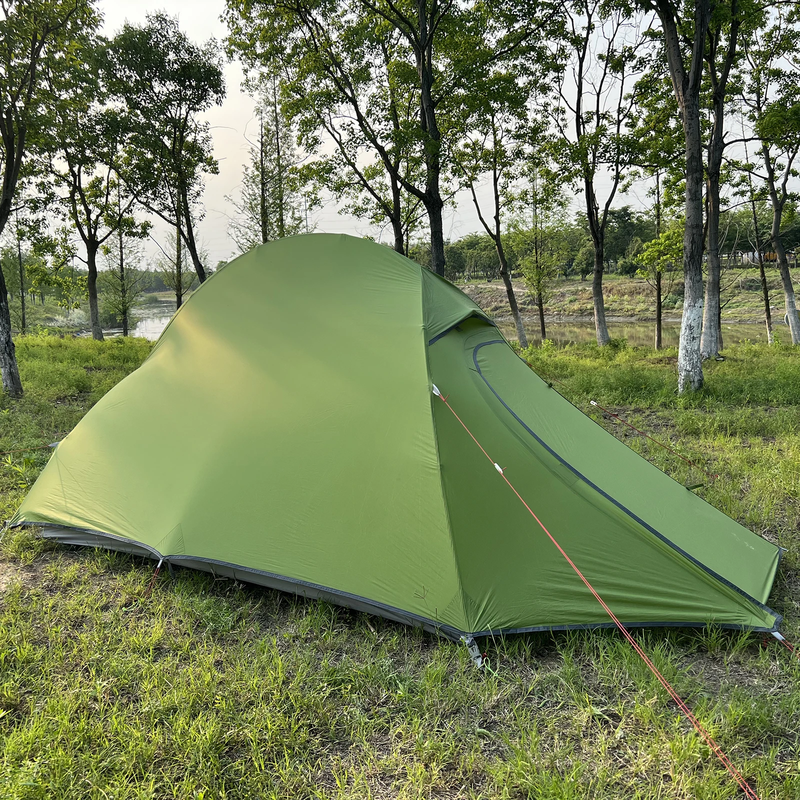 

1-2 Person Ultralight 20D Tent Outdoor Camping Tent Double Y Fish Ridge Design Tent for Waterproof Windproof Camping Tent