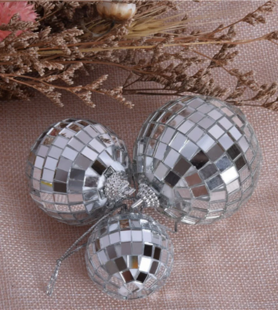 Boule Chang mignonne pour enfants, boule de verre rotative de scène, fête à la maison, ouvertement, boule miroir intérieure, pendentif