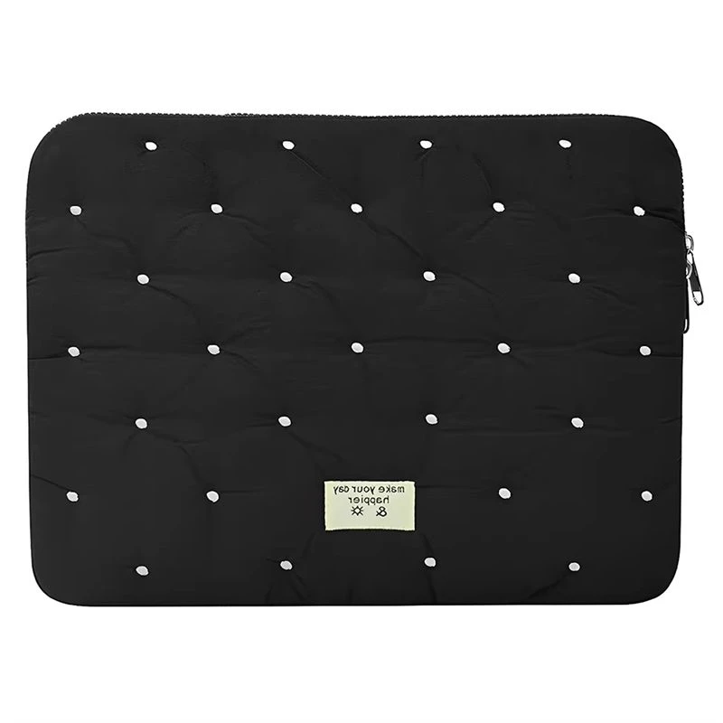 NEW-Portable Laptop Case With Zipper Laptop Storage Bag Computer Carrying Bag For /Ipad/ Black