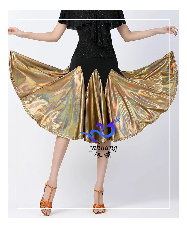 Falda de baile latino para mujer, Ropa de baile, traje de salón, Rumba, Samba, Tango, Chacha
