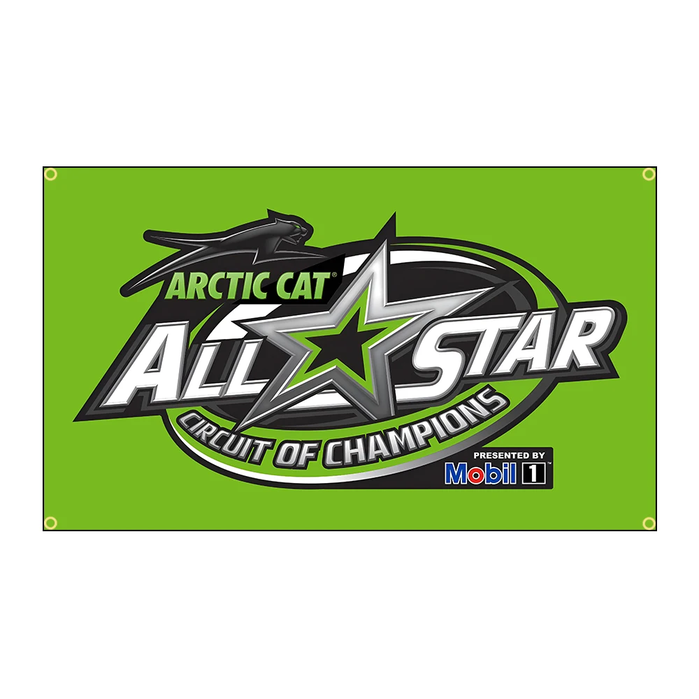 90x150cm Arctic Cat Racing Flag Banner Decoration All Star FLAGCORE