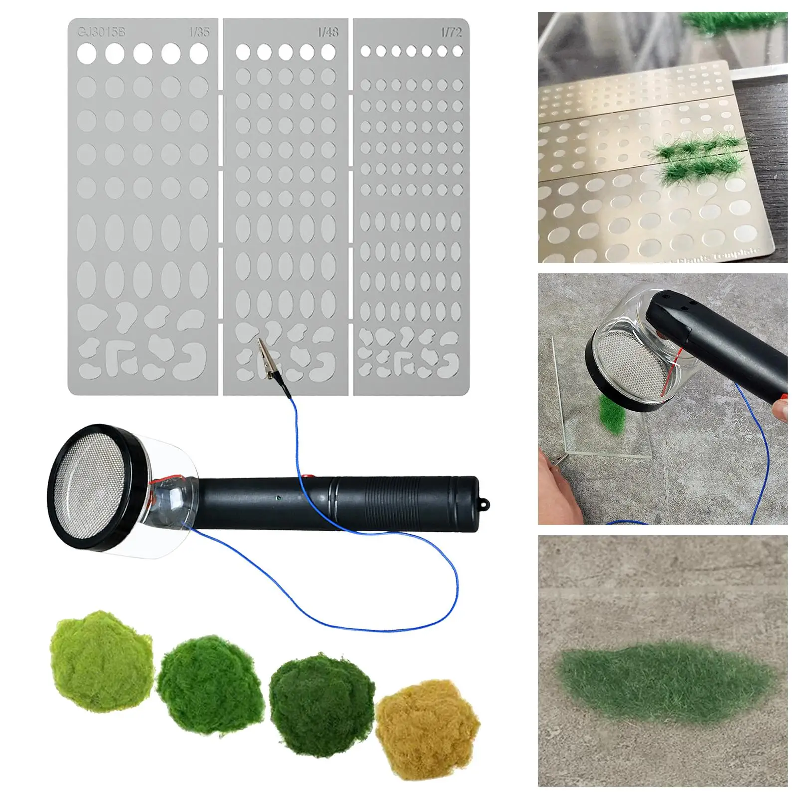 Statyczny aplikator trawy do modelu architektonicznego piaskownica stołowa aksamitna deska rozdzielcza