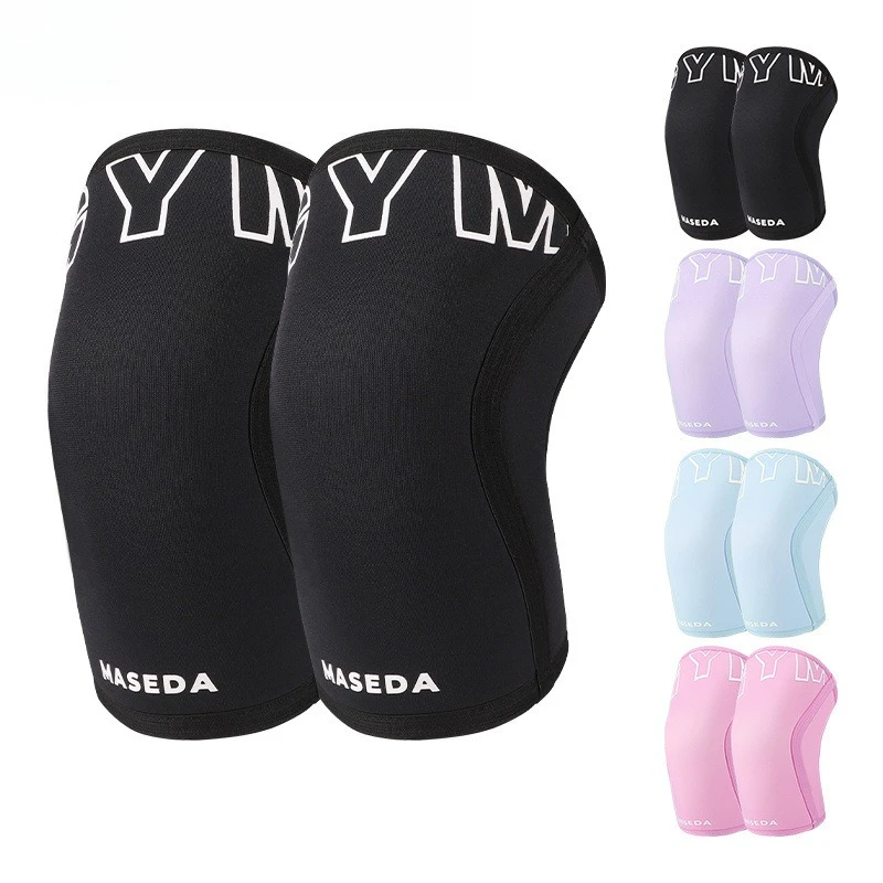 SCR Sports Knee Pads Colorful Neoprene Squat Weightlifting Basketball Strongman 7mm Outdoor Fitness Protection Gear