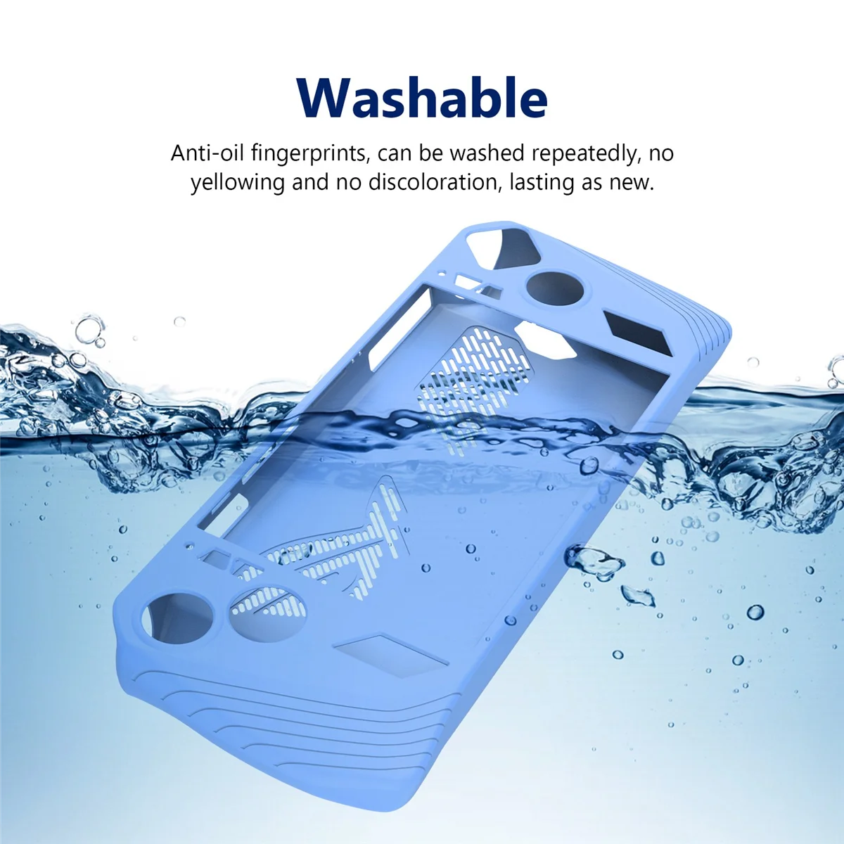 

Practical For ROG Ally Handheld Game Console All-Inclusive Silicone Protective Case Handheld Anti-Drop Case,Luminous Blue