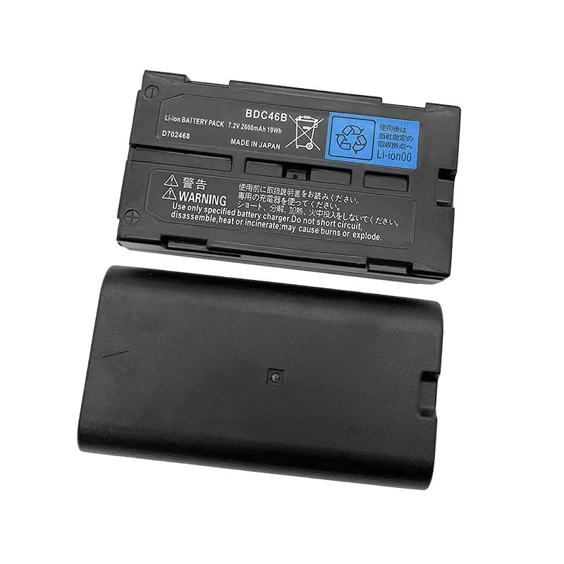 

Black 2PCS BDC46 BDC46B Battery For Sokk-ia Total Station SET230R SET300 SET330 SET530 SET63 SET/ NET 210/510/6100 2600mAh