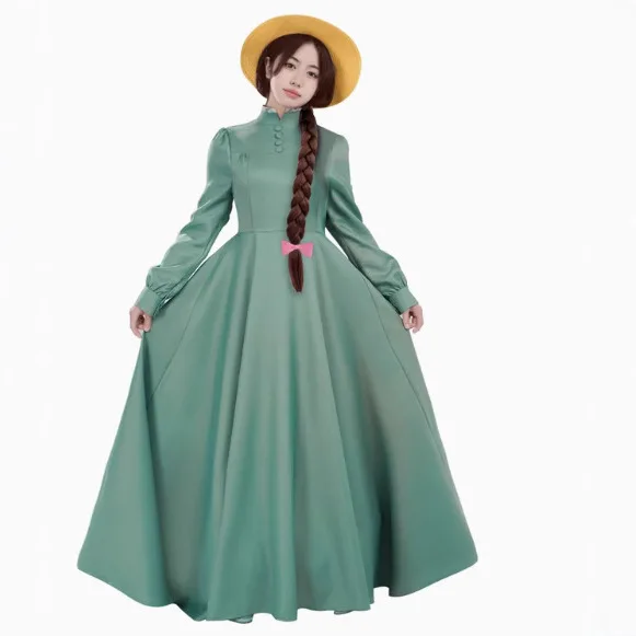 أنيمي تأثيري صوفي حتر زي فستان طويل عواء عباءة قلادة طقم من الحلقان هالوين كرنفال عواء ازياء للرجال والنساء