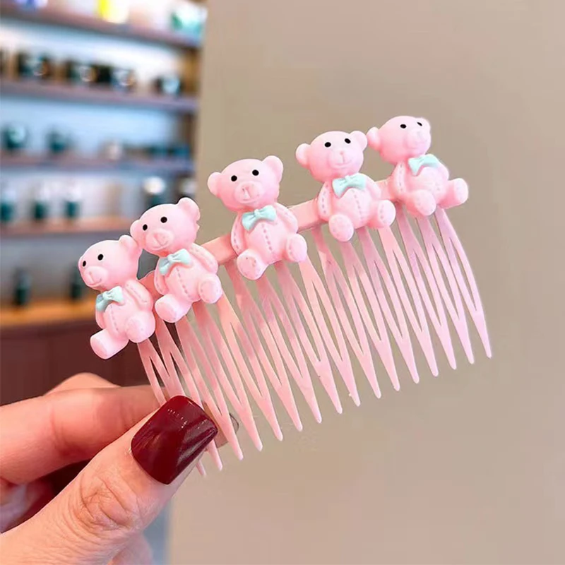 Hair Combs Headdress for Children Girls Bangs Comb Hair Clips Pin Cute Cartoon Strawberry Hairpin Baby New Hair Accessories