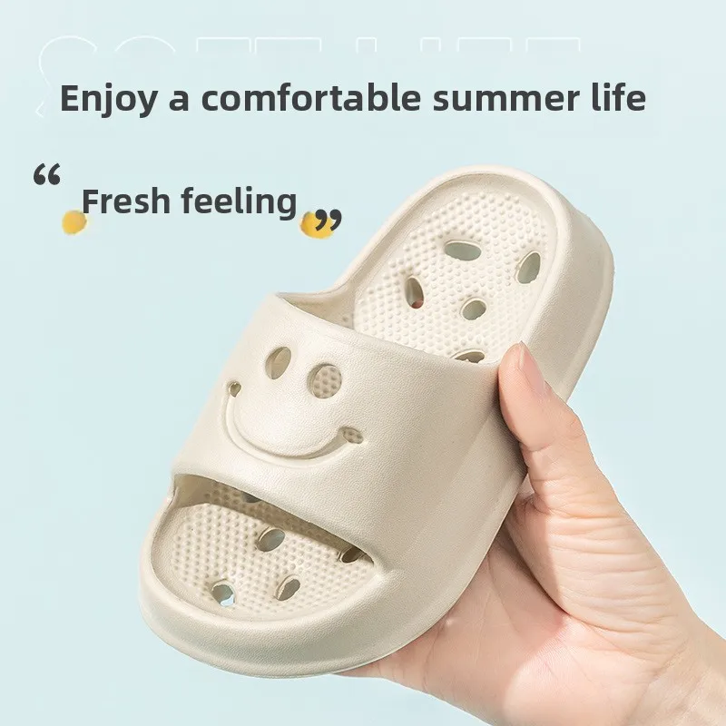 Children's shower and bathroom slippers, summer for boys and girls, anti slip hollow out, leak proof, odorless feet,