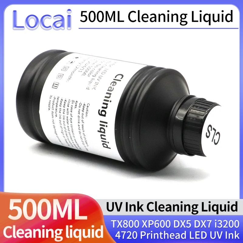 

500ml UV Cleaning Liquid For Epson Roland Mimaki Ricoh Konica UV Modified Printer Cleaning Fluid UV Printhead Cleaning Solution