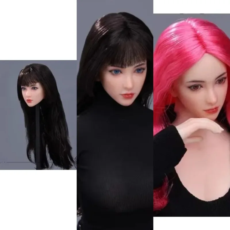

Pre-sale BM003 1/6 Scale Action Figure Asian Beautiful Movable Eyes Head Sculpt Fit 12'' Female Worldbox Pale Skin Body