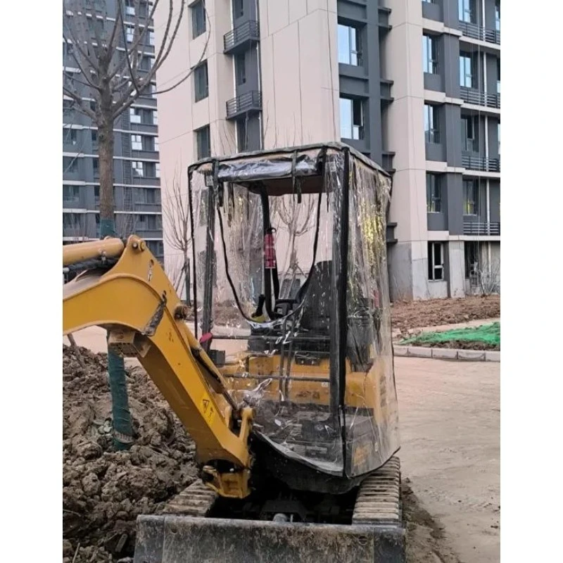 

Mini Excavator Car Cover Warm Awning Thickened Pvc Windproof For Sany 16 18
