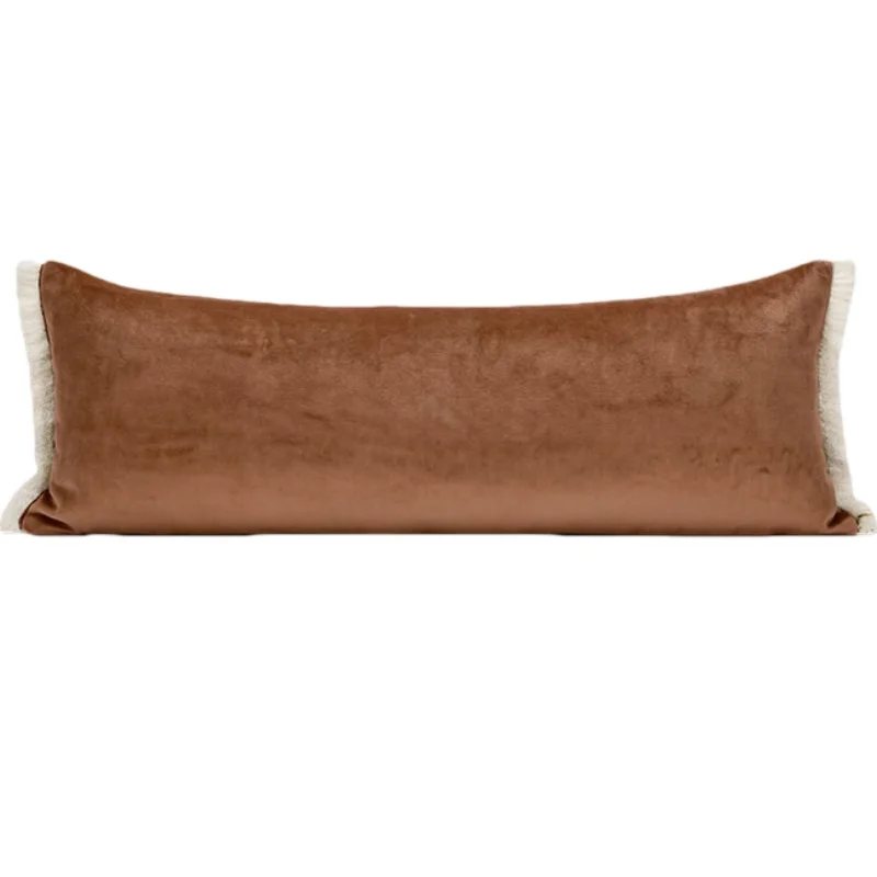 French Style Pillows Brown Geometric Cushion Case Modern Long Decorative Pillow Cover For Sofa Chair Home Decorations