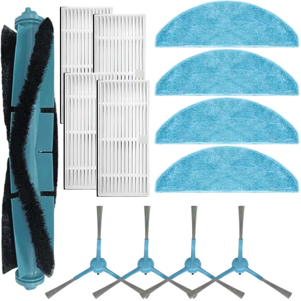 Main brush side brushes filter and mop cloth replacement parts for Mamibot EXVAC900S EXCEEDER For Blaupunkt robotic vacuums