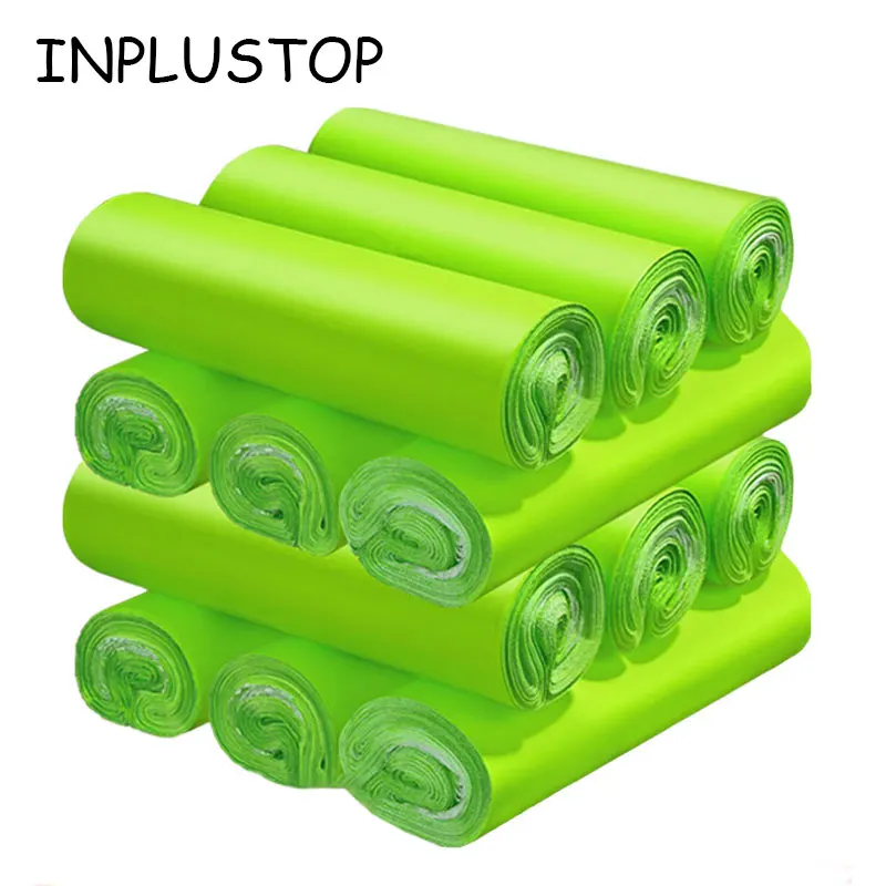 

INPLUSTOP Green Color Poly Mailing Bag 50Pcs/lots Envelope Thicken Logistics Clothing Shipping Bags Express Courier Parcel Pouch