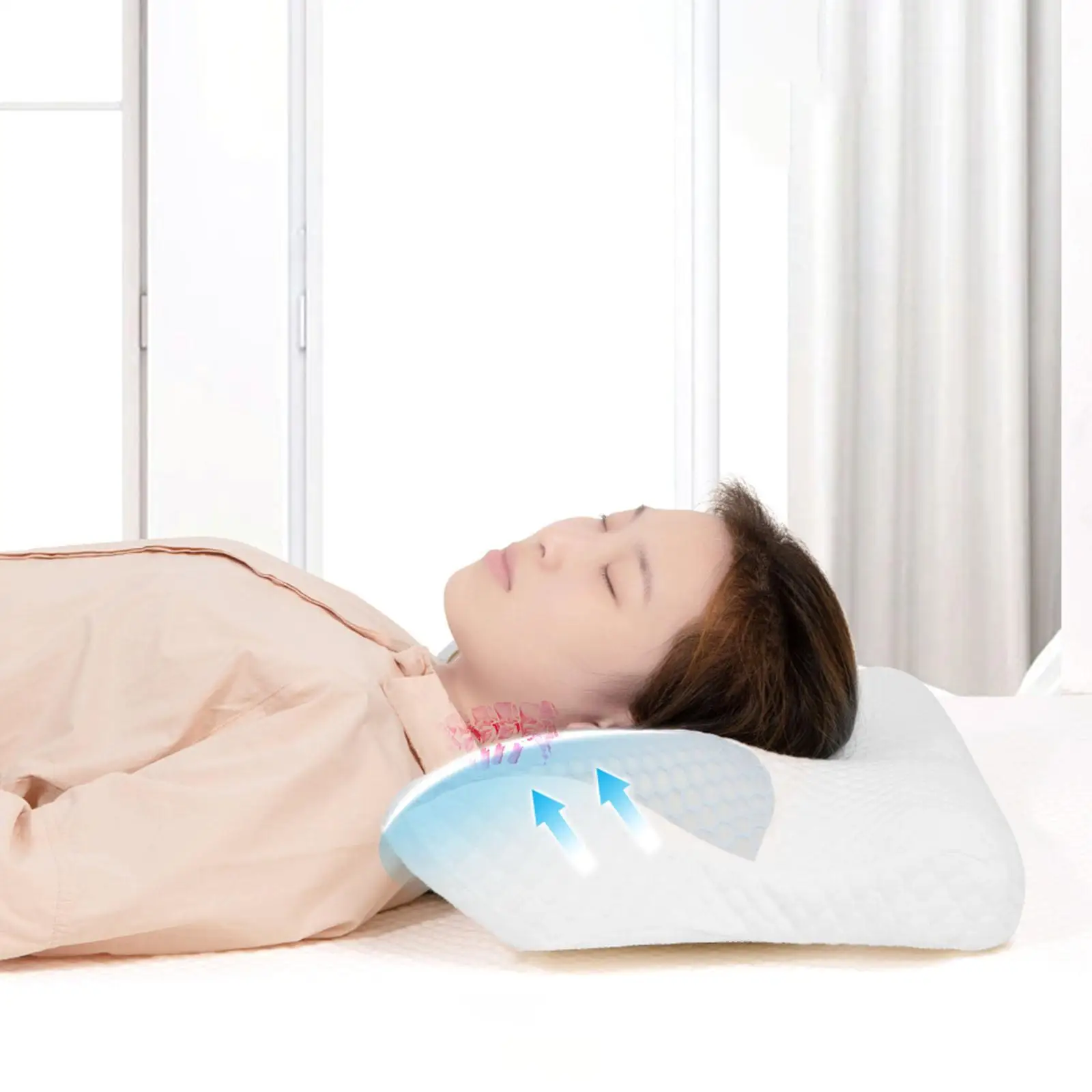 Ergonomic Cervical Pillow for Sleeping Orthopedic Neck Support
