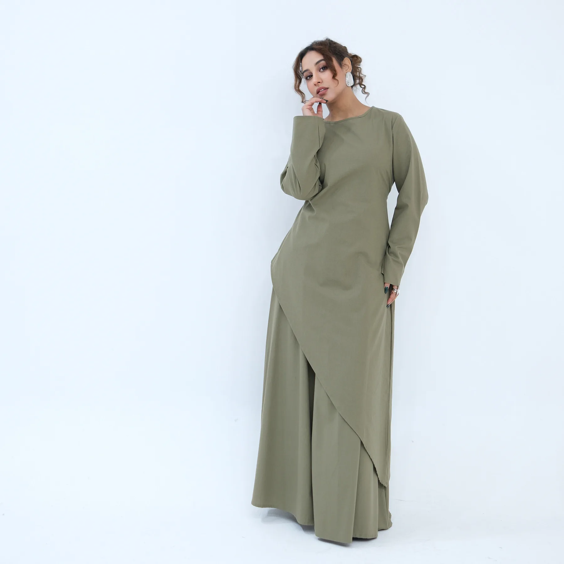 Modest Muslimischen Nahen Osten Arabisch Dubai Abayas Für Frauen Top Rock Kleider Eid Ramadan Kaftan Robe Femme Islamische Kleidung Kaftan