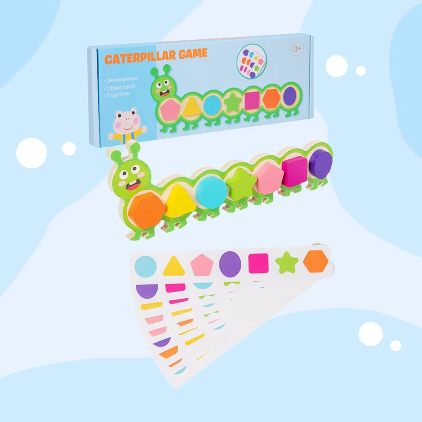 Selezionatore di forme in legno Attività Abilità motorie fini Riconoscimento educativo dei colori per bambini Ragazzi Ragazze Regali di compleanno per bambini