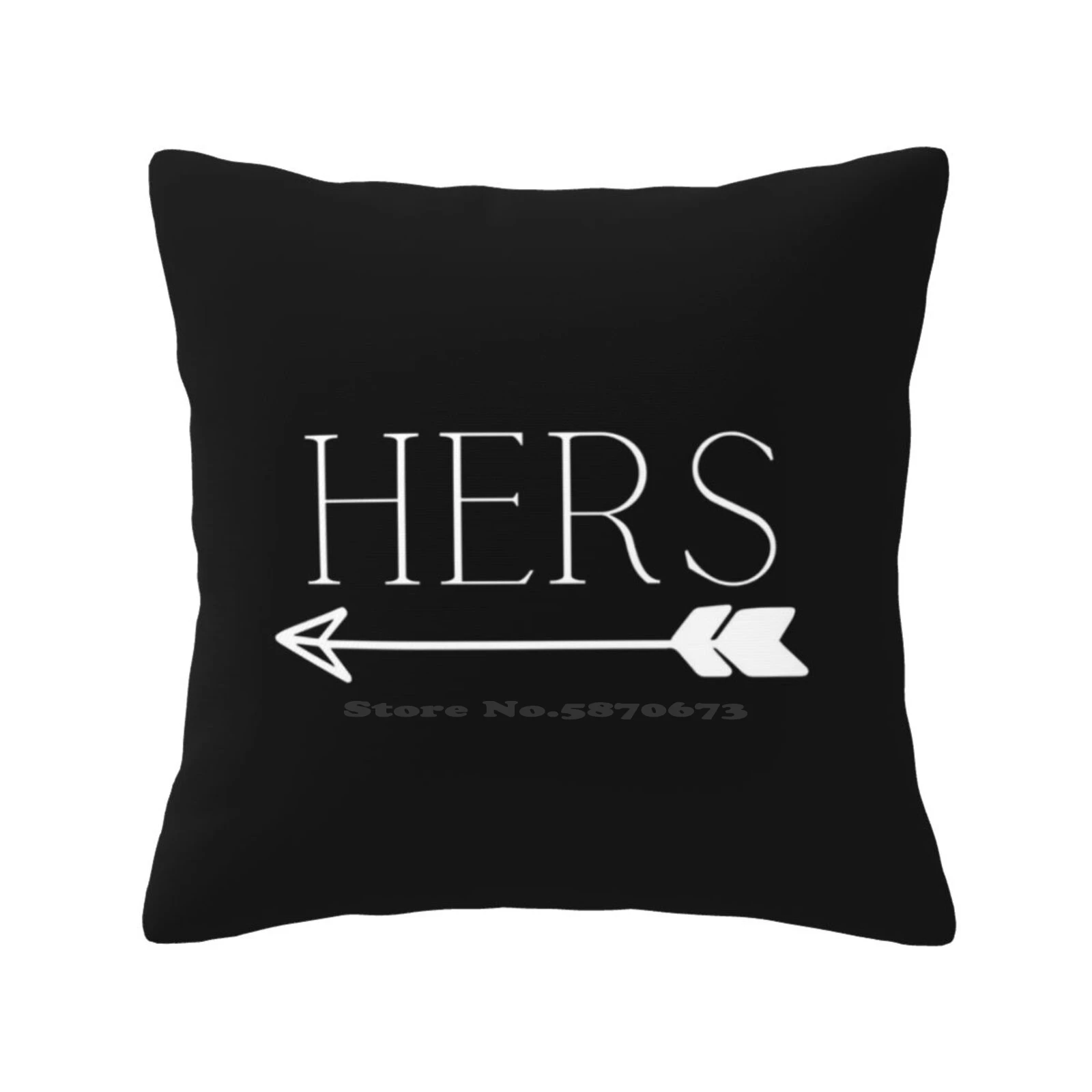 I'm All Hers Pillow Cover Hug Pillowcase His And Hers His And His Hers And Hers Couples Wifey Married Hitched Valentine Love