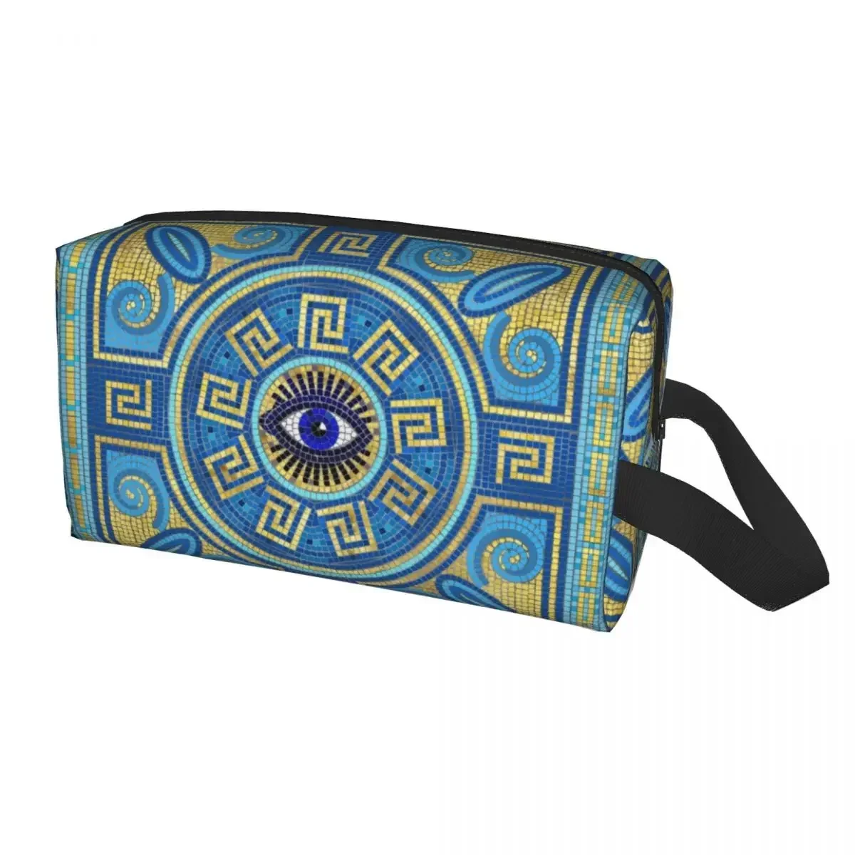 Evil Eye Makeup Bag Women Travel Cosmetic Organizer Cute Mediterranean Culture Storage Toiletry Bags