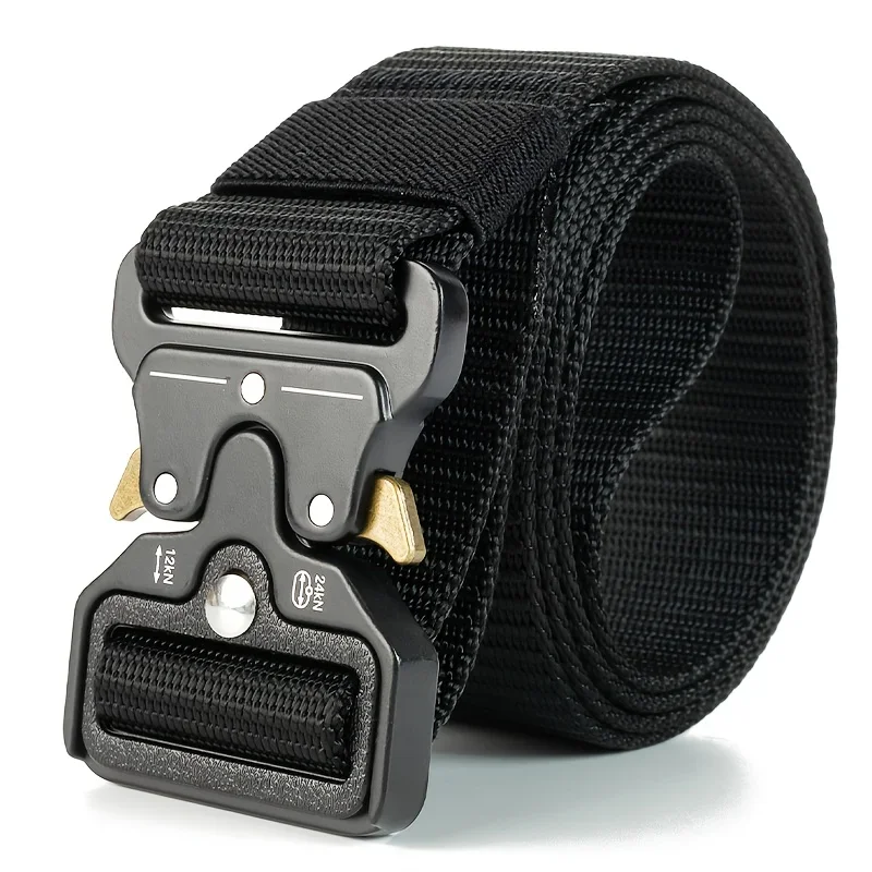 حزام تكتيكي للرجال حزام نايلون عالي التحمل مع إبزيم سريع التحرير |   حزام عمل قابل للتعديل للتدريب في الهواء الطلق