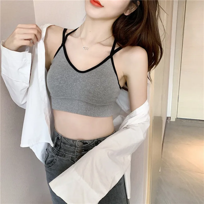 Sexy Back Sports Bra Women Yoga Sport Top Women Shockproof Breathable Athletic Backless Bra Fitness Running Gym Vest Crop Top