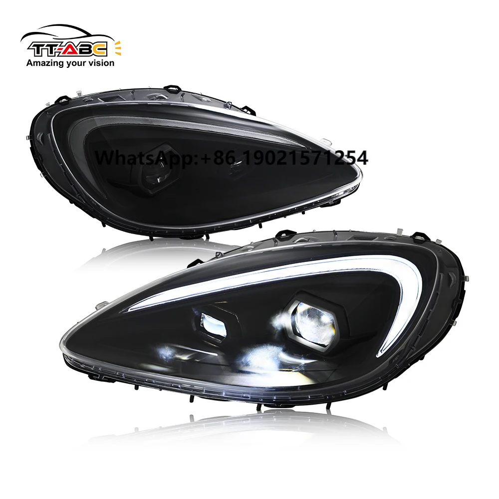 

Car Front Lamp Assembly for Chevrolet Corvette C6 2005-2013 Upgrade LED Auto Headlight Four Lens Dynamic Light Accessories