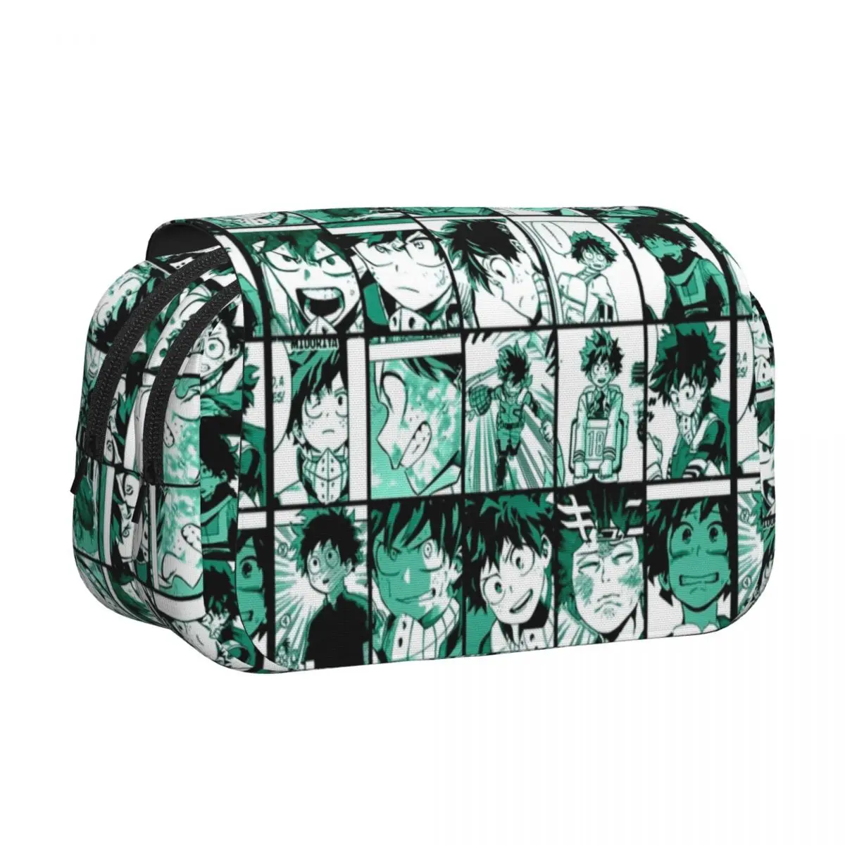My H-Hero A-Academia Anime Double Clamshell Pen Case Pencil Box Pen Holder for Girl Boy Bags Students School Gifts Stationery