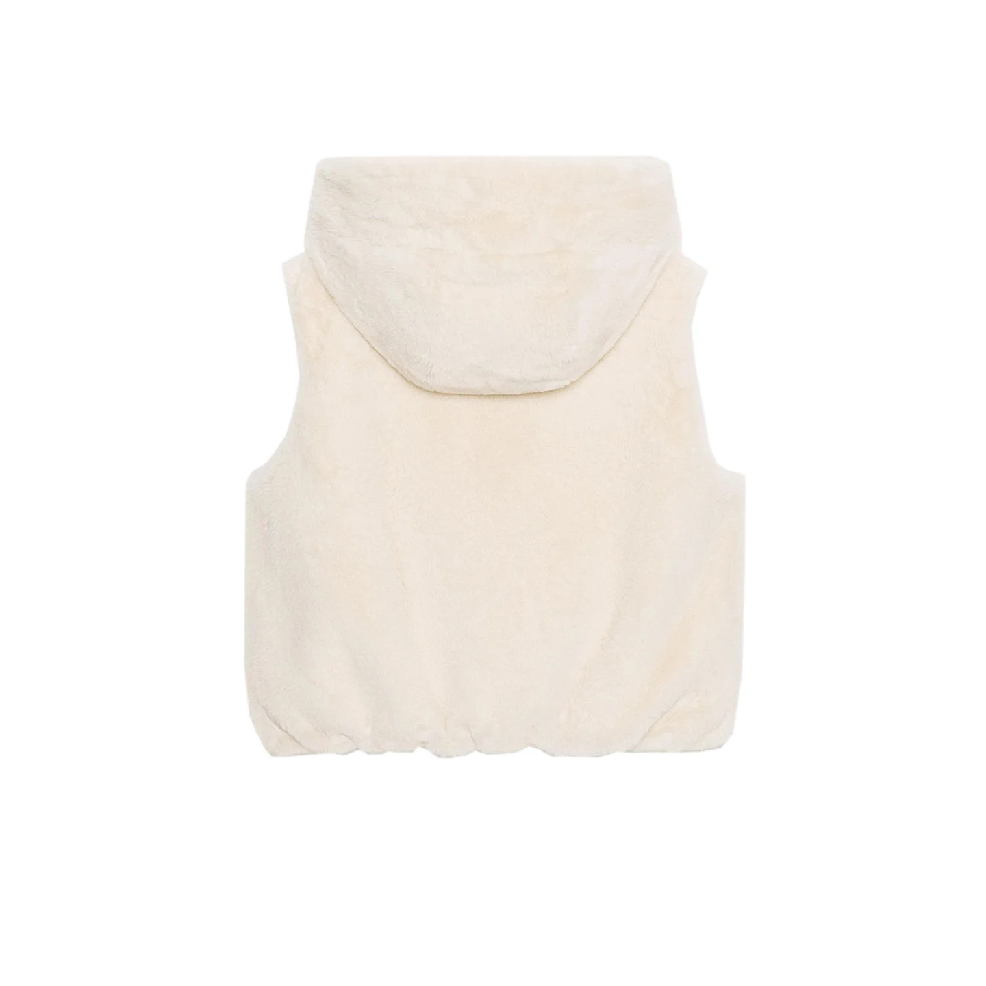 Nowa kolekcja damska jesień 2025: Indywidualna kamizelka z kapturem, imitująca futro, uniwersalna, o regularnej długości, zapinana na zamek, czysta...