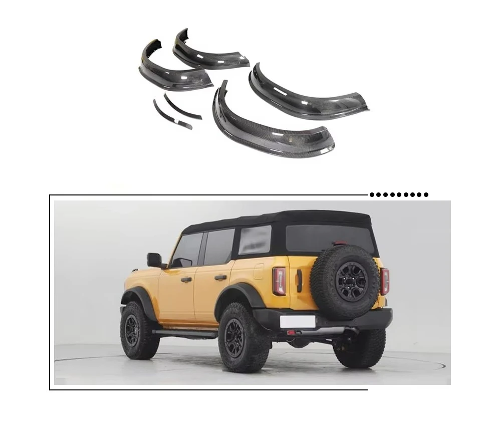 

Carbon Fiber Wheel Arch Trims for Bronco Body Kits External Trims 2021-2022