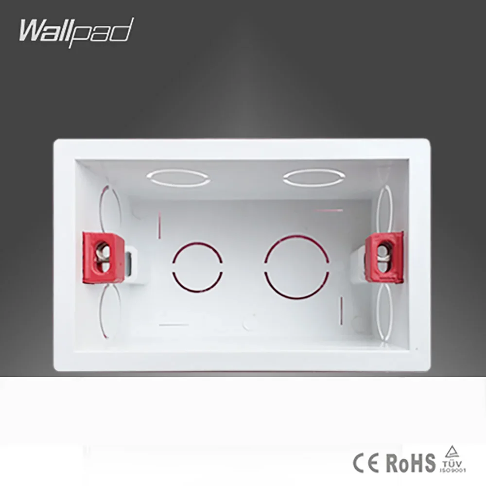 AU US Brazil Isreal Standard Wallpad 118*72MM Cassette Universal White Wall Mounting Box for Wall Switch and Socket Back Box