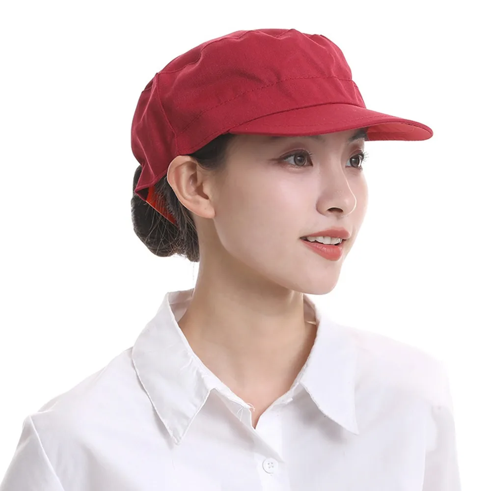 

New Adjustable Dust Proof Cap Breathable Lightweight Work Cap Solid Color Workshop Cap Factory Workshop