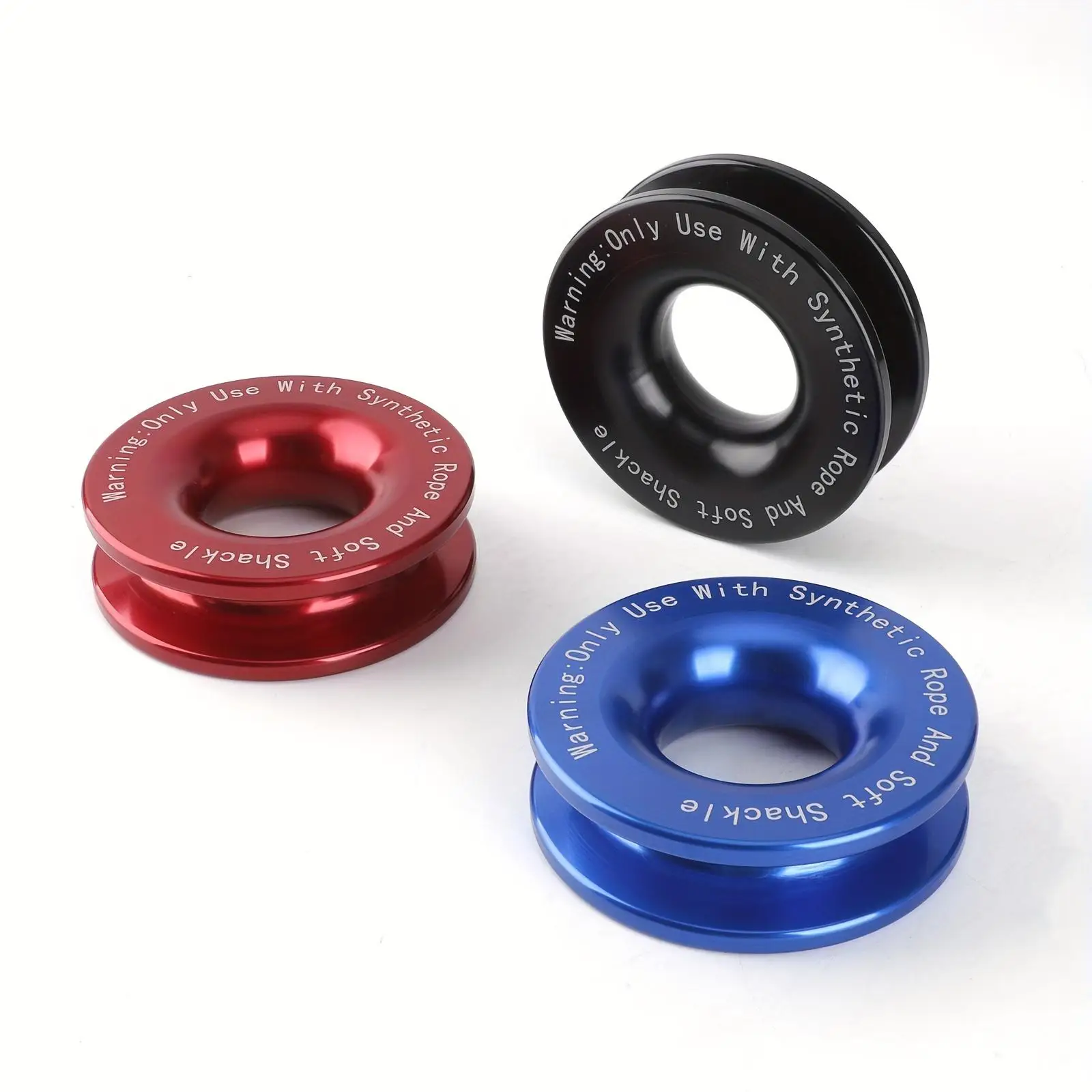 Winch Snatch Recovery Ring, 45000 Lbs Winch Snatch Block Pulley Towing Ring, for ATV UTV SUV Truck Off-Road Vehicle