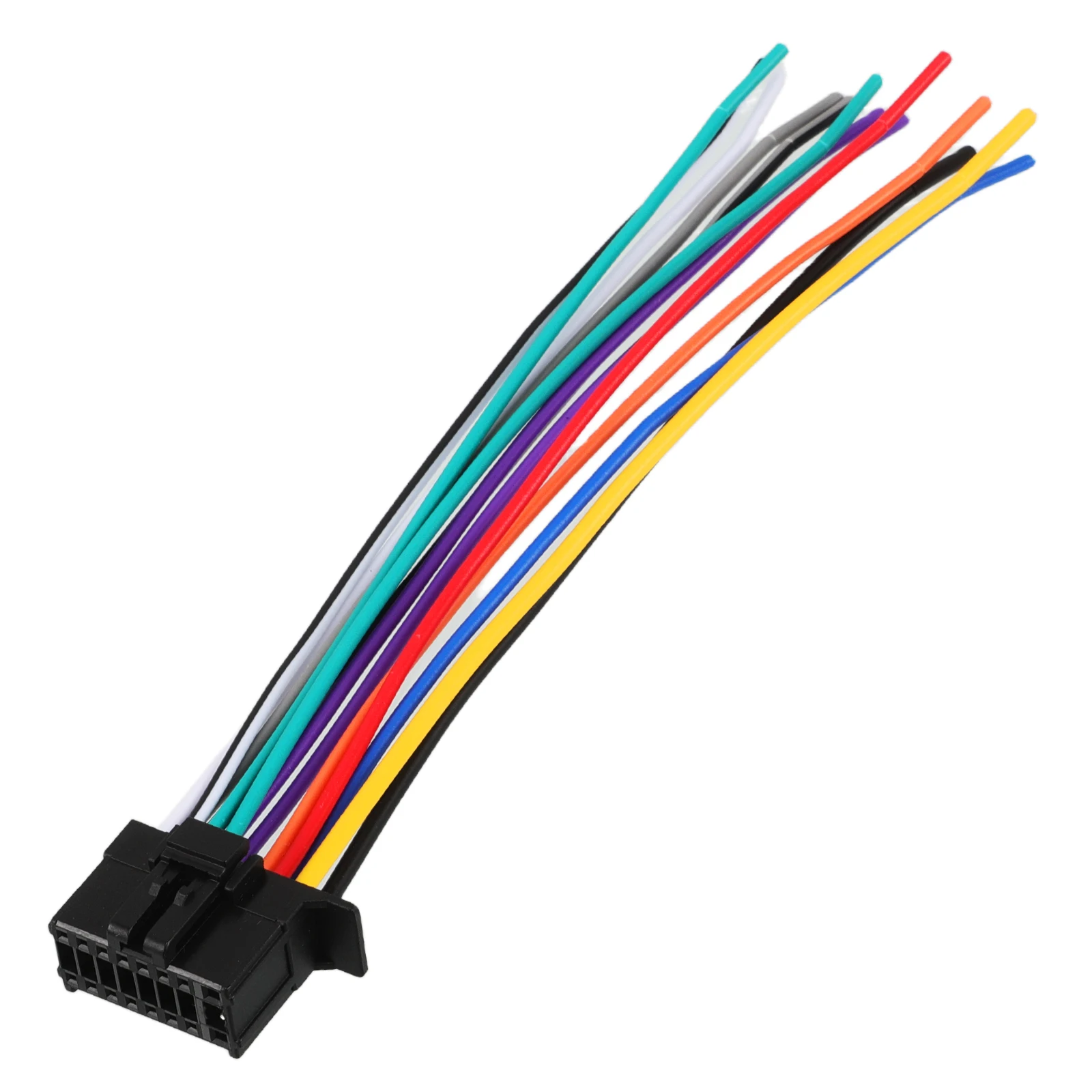 

Audio Power Cord Wire Connectors Antenna Adapter Kit Car Stereo Wiring Harness Replacement for Radio Plastic