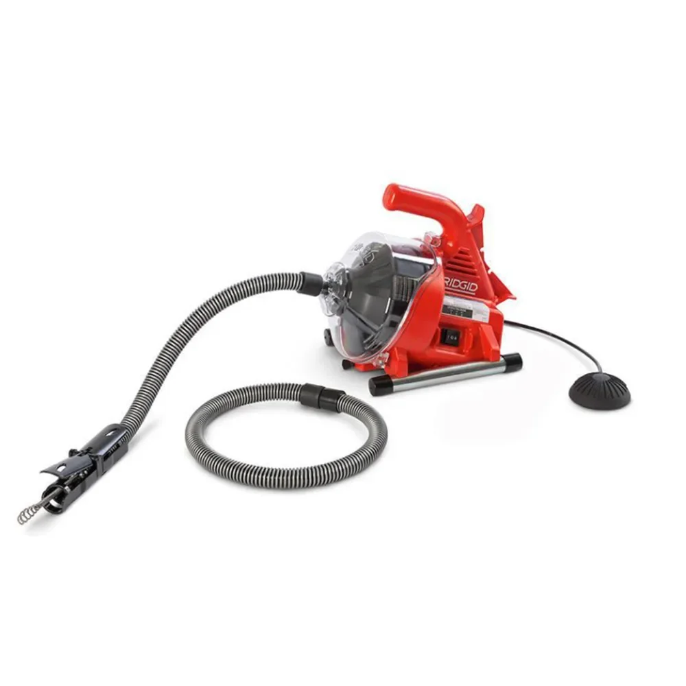 220V Autofeed Electric Sewer Pipe Dredging Machine Toilet Kitchen 19-38MM Pipe Cleaning Machine