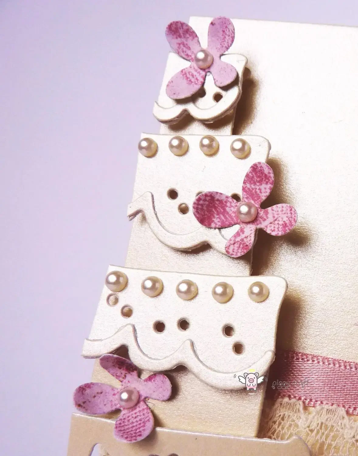 

Piggy Craft metal cutting dies cut die mold Flowers birthday cake Scrapbook paper craft knife mould blade punch stencils dies