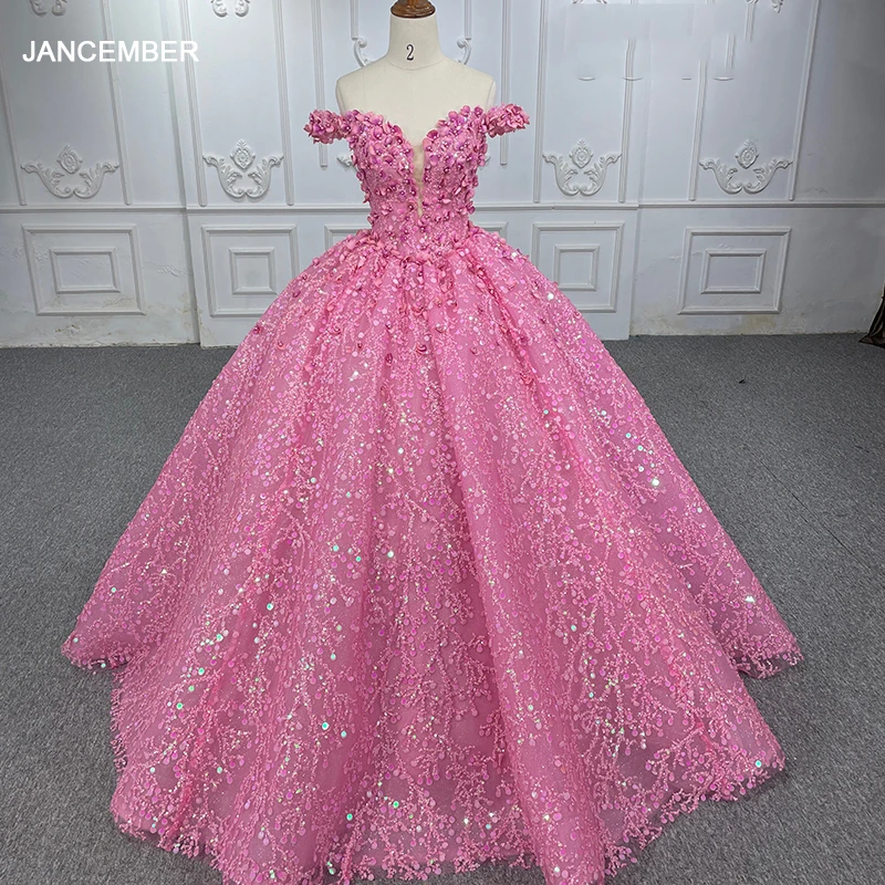 Luxury Quinceanera Dresses Organza Ball Gown Flowers Sweetheart Quinceanera 2023 Pink DY6548 Bar Mitzvah